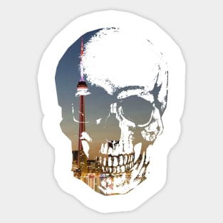 CN Tower Skull Sticker